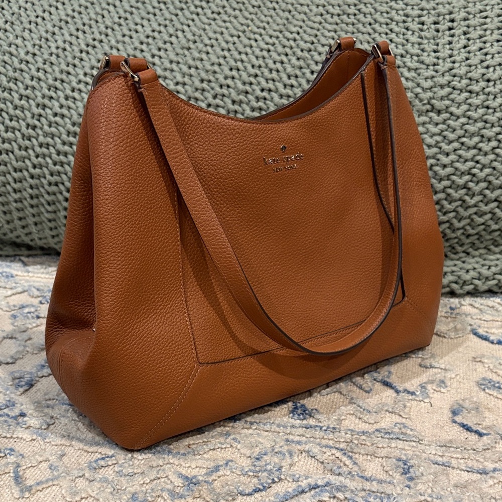 kate spade Brown Leather Lena Bucket Bag